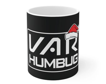 VAR Humbug | Premier League Mug (Black Background)