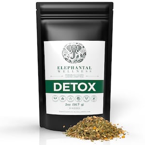 Organic Daily Detox Tea - Liver Detox, Blood Cleanse & Kidney Support | Loose Leaf Herbal Tea with Milk Thistle, Dandelion, Ginger, Cilantro