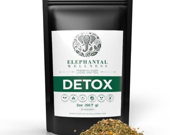 Organic Daily Detox Tea - Liver Detox, Blood Cleanse & Kidney Support | Loose Leaf Herbal Tea with Milk Thistle, Dandelion, Ginger, Cilantro