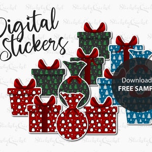 Christmas Present Sticker, Digital Sticker, Christmas Sticker, Goodnotes stickers