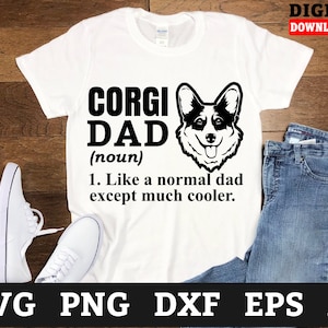 Corgi Dad Svg Files - Corgi Dog Svg, Dog Cricut Svg, Svg Files For Cricut