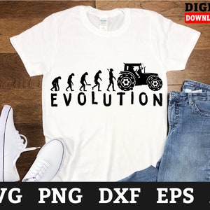Evolution Farmer Svg Files - Farm Tractor Svg, Farm Cricut Svg, Svg Files For Cricut