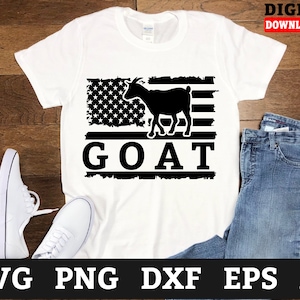 American Flag USA Patriotic Goat Svg Files - Farm Animal Svg, Goat Cricut Svg, Svg Files For Cricut