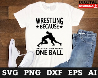 Wrestling SVG Files: Funny Wrestler Design (Digital Download)