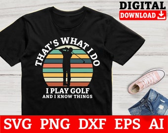Archivos SVG de golf: Diseño de frase de golfista (descarga digital)