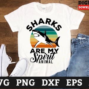 Sharks Are My Spirit Animal Shark Svg Files - Ocean Svg, Shark Cricut Svg, Svg Files For Cricut