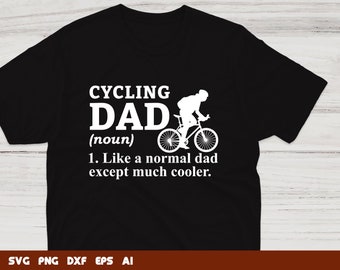 Radfahren Papa SVG-Dateien für Cricut (Digitaler Download)