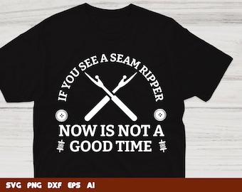 Seam Ripper SVG: Sewing Quote Cut File (Digital Download)