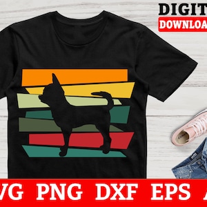 Chihuahua Svg Files - Retro Chihuahua Svg, Chihuahua Cut File, Svg Files For Cricut, Instant Download