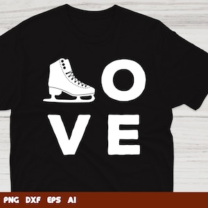 Love Ice Skating svg, figure skating svg,ice skates svg,ice skater svg,ice skating clipart, Svg Files For Cricut,Files For Commercial Use
