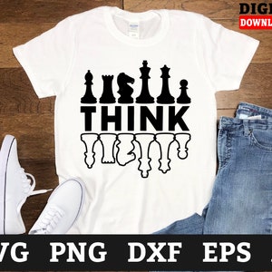 Think Chess Svg Files - Chess Pieces Svg, Chess Cricut Svg, Svg Files For Cricut