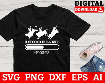 File SVG di Bull Riding: design Cricut per rodeo (download digitale)