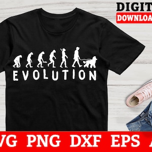 Poodle Svg Files - Evolution Poodle Svg, Poodle Cut File, Svg Files For Cricut, Instant Download