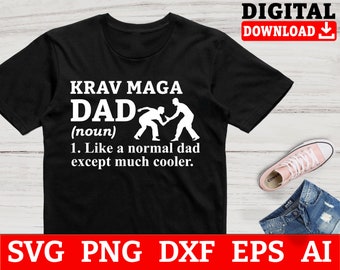 Krav Maga Dad SVG File: Martial Arts Design (Digital Download)