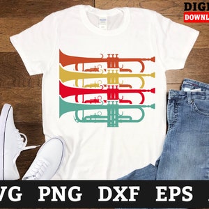 Retro Trumpet Svg Files - Trumpet Player Svg, Music Cricut Svg, Svg Files For Cricut