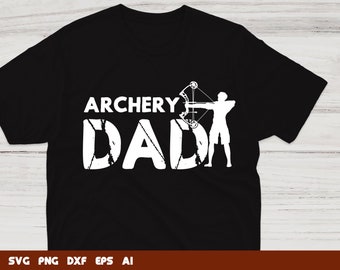 Archery Dad SVG: Bow and Arrow Design (Digital Download)