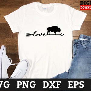 Love Bison Svg Files - Fluffy Cow Svg, Buffalo Cricut Svg, Svg Files For Cricut
