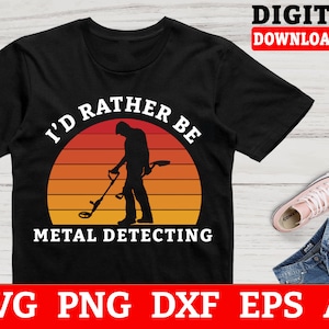 Metal Detecting SVG Files: Treasure Hunt Design (Digital Download)
