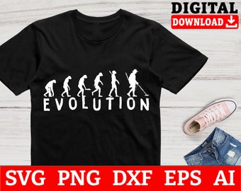 Metal Detecting Svg Files - Evolution Metal Detecting Svg, Treasure Hunt Svg, Svg Files For Cricut, Instant Download