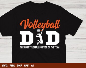 Pai do Vôlei SVG: Arquivo de Corte Cricut e Silhouette (Download Digital)