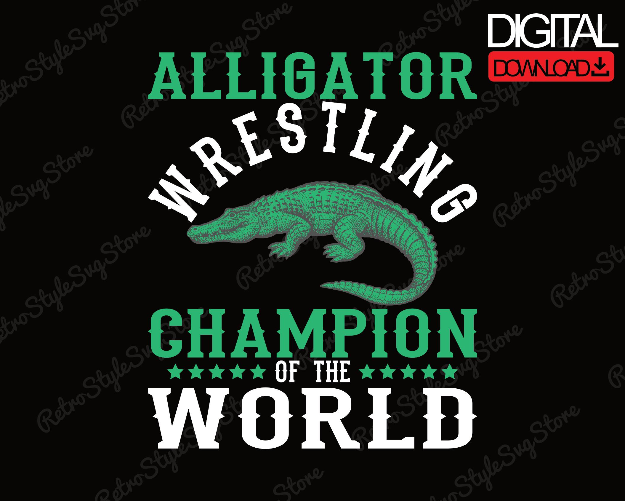 Alligator Wrestling Champion PNG Funny Florida Gator Southern