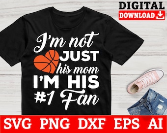 Basketball Mom SVG: #1 Fan Design (Digital Download)