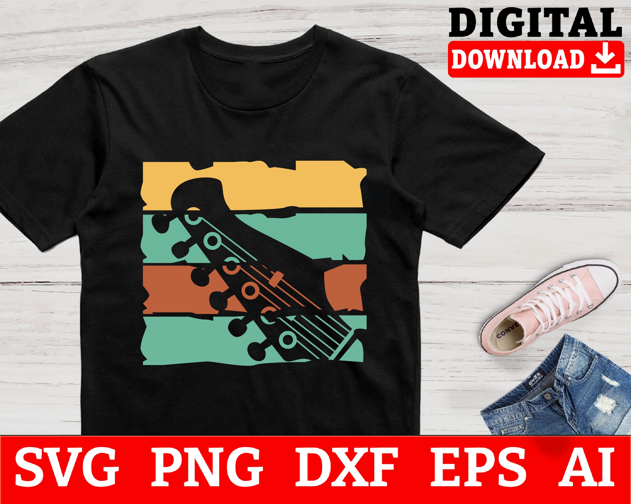Guitar, Guitar Svg, acoustic guitar svg, Svg Files For Cricut,Files For Commercial Use