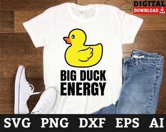 Big Duck Energy SVG Files: Rubber Duck Cricut Design (Digital Download)