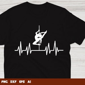 Pole Dance Heartbeat Pole Dance Svg, pole dance svg, pole dancer svg, stripper svg, Svg Files For Cricut,Files For Commercial Use