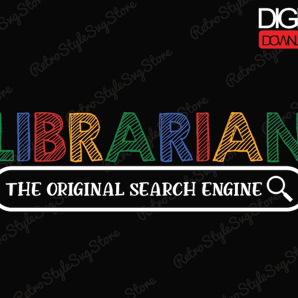 Librarian Original Search Engine Librarian Png + Svg File - Reading Books Png, Library Png, Book Lovers Png, Png Sublimate Designs Download