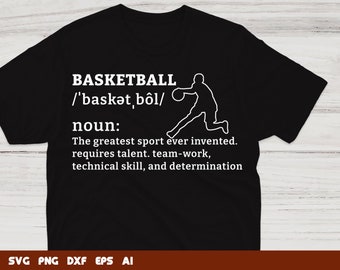 Basketball Definition SVG: Shirt Design Cut File (Digital Download)