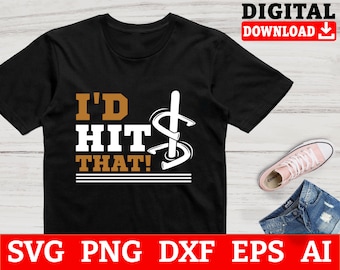 Horseshoe Svg Files - Id Hit That Horseshoe Throwing Svg, Horse Svg, Cowboy Svg, Svg Files For Cricut, Instant Download