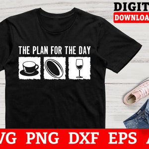 Rugby Svg Files - The Plan For The Day Rugby Svg, Rugby Player Svg, Svg Files For Cricut, Instant Download