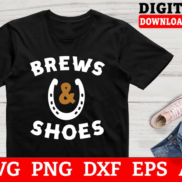 Hufeisen Svg Dateien - Brews And Shoes Hufeisen Werfen Svg, Pferd Svg, Cowboy Svg, Svg, Svg Für Cricut, Direkter Download