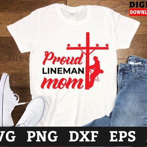 Proud Lineman Mom Svg Files - Electrician Svg, Power Lineman Svg, Svg Files For Cricut