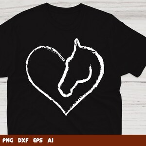 Horse Heart Svg, horse svg, horse clipart, horse cut file, horse silhouette, horse head svg, Svg Files For Cricut,Files For Commercial Use