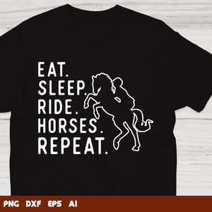 Eat Sleep Ride Horses Repeat Horse Svg, horse svg, horse clipart, horse cut file, Svg Files For Cricut,Files For Commercial Use