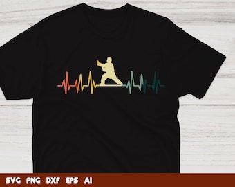 Heartbeat Tai Chi SVG: Meditation Cricut Files (Commercial Use)