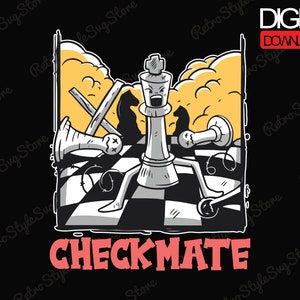 Checkmate Chess Png + Svg File - Chess Player Png, Chess Shirt Png, Checkmate Png, Png Sublimate Designs Télécharger