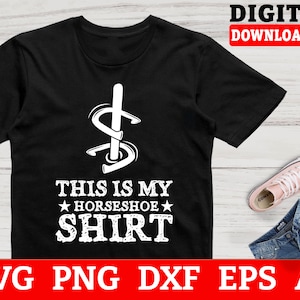Horseshoe Svg Fichiers - Ceci est mon Horseshoe Shirt Horseshoe Throwing Svg, Horse Svg, Cowboy Svg, Svg Fichiers pour Cricut, Téléchargement instantané