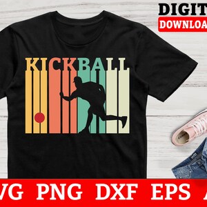 Retro Kickball SVG, Kickball Team Svg, Kickball Cut File - Files For Cricut, Instant Download