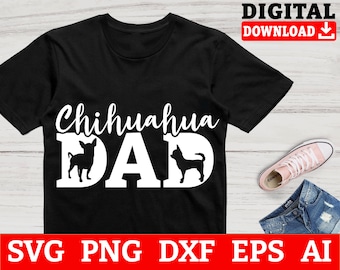 File SVG Chihuahua Dad: file di taglio Cricut (download digitale)