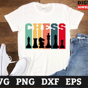 Retro Chess Svg Files - Chess Pieces Svg, Chess Cricut Svg, Svg Files For Cricut