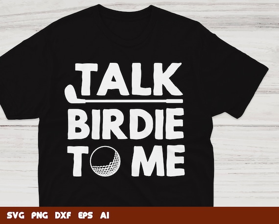 Talk Birdie To Me Golf SVG: Golfer Vector Cut File (Commercial Use)