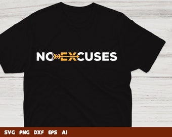 Cross Country SVG: Nessuna scusa per la corsa Clipart (download digitale)