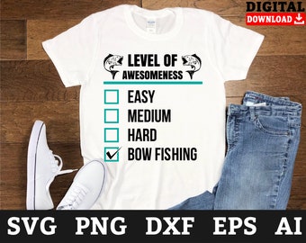 Bowfishingappetity SVG-Dateien: Fischer Cricut Design (digitaler Download)
