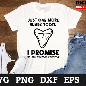 Archivos SVG de dientes de tiburón: Diseño de tiburón compatible con Cricut (descarga digital)