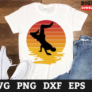 Retro Breakdance Svg Files - Breakdancer Svg, Hip Hop Cricut Svg, Svg Files For Cricut