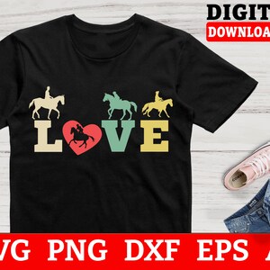 Horse Svg Files - Love Horse Svg, Horse Cut File, Svg Files For Cricut, Instant Download