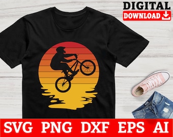 Retro BMX-fiets SVG-bestanden voor Cricut (digitale download)